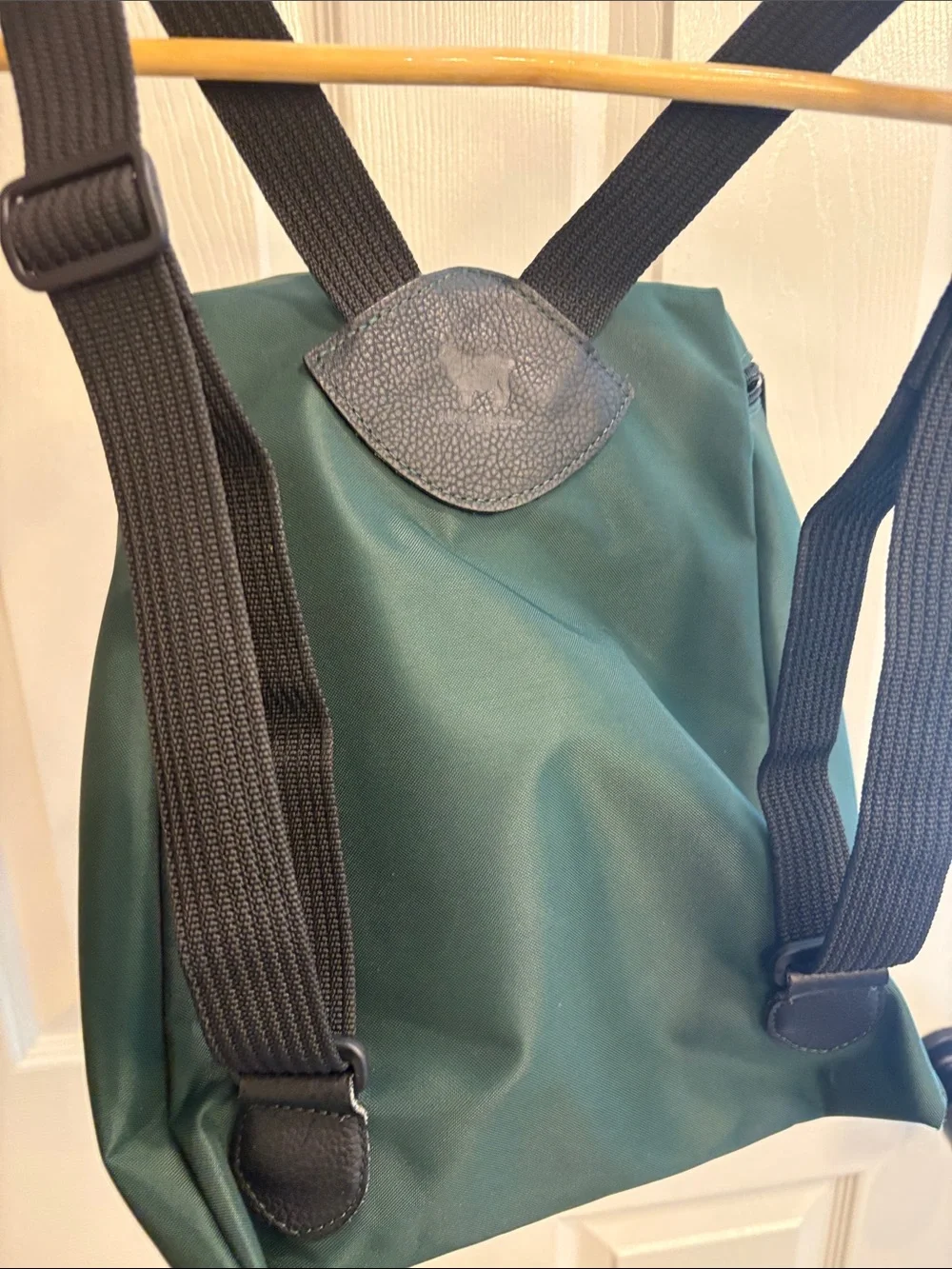 Women's Dark Green Everyday Backpack with Front Pocket